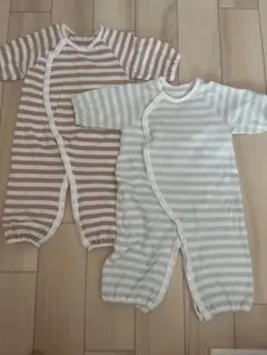 ベビー服 ロンパース ストライプ 50-60cm