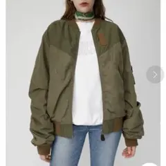 MOUSSY MA-1 ジャケット カーキ