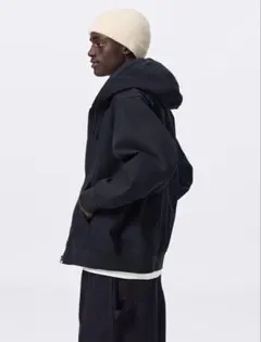 GU ジップアップパーカ NT+E ネイビー XL