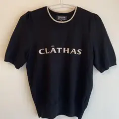 Apuweiser-riche/半袖ニット/ブラック