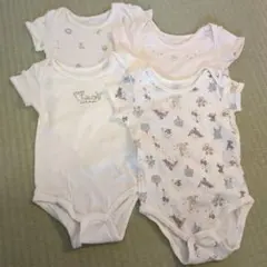 Cottoliベビー肌着　半袖ロンパース80cm4枚セット