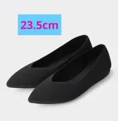 GU フラット シューズ 23.5 ウォッシャブル ニット ジーユー M