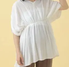 週末SALE✿新品未使用タグ付✿レプシィム✿産前産後マタニティーギャザーブラウスのサムネイル