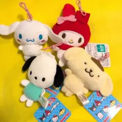 サンリオマスコット　シナモロール　プリン　ポチャッコ マイメロディ　4個セット