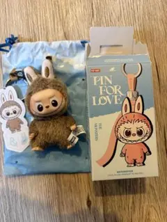 【＆/正規品】POPMART ラブブ PIN FOR LOVE イニシャル　茶