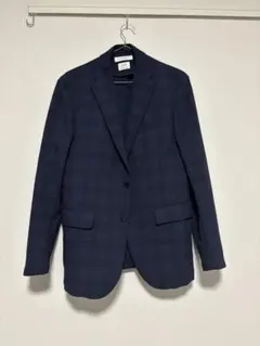 BEAUTY&YOUTH ネイビー チェック柄 ジャケット