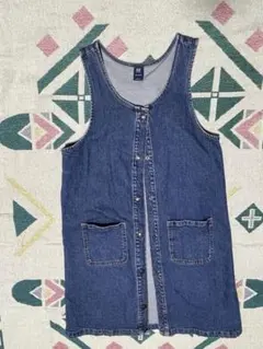 GAP キッズ　デニムノースリーブワンピース