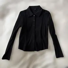 GU リブポロカーディガンＱ　レディースＳ