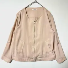 グラシア／ハニーズ フェミニン ジップブルゾン L ベージュ 長袖 Y E