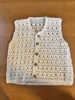 ベビー　ニットベスト　70 ハンドメイド