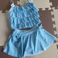 新品　未使用　マザウェイズ　水着　セパレート　110 女の子　水玉