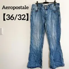 Aeropostale メンズ ブーツカットデニム 36/32 ライトブルー