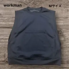workman ワークマン女子　黒　ノースリーブ ベスト M 季節服　ブラック