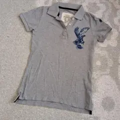 Russell Athletic …S相当…半袖ポロシャツ グレー 刺繍のサムネイル