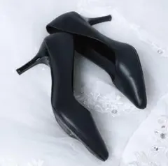 新品未使用 究極パンプス ［24.5cm- ブラック］ 快適★ 歩きやす♪