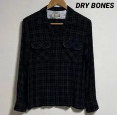 DRY BONES ドライボーンズ長袖 開襟レーヨンシャツ オンブレチェック Sのサムネイル