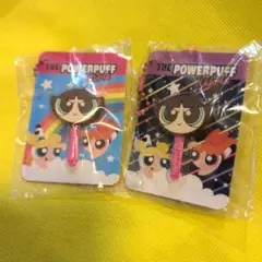 パワーパフガールズ 棒付きフェイスチャーム キーホルダー バターカップ2種類