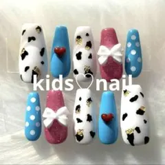 訳あり　キッズネイル ドット 子供用 平成女児 ディズニー KOGYARU