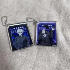 ブルーロック　ゲーム実況　御影玲王　凪誠士郎 アクリルブロックキーホルダー