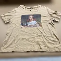 H&M グラフィックTシャツ ベージュ M