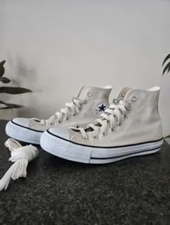 コンバース★ ハイカットスニーカー ライトグレー25cm