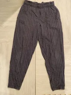 (希少80s)chefwear ワイド イージーパンツ 総柄USAオシャレ