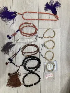 伝統的な数珠セット（複数色・サイズ）