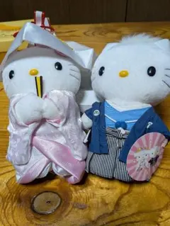 レア】Sanrioハローキティ ぬいぐるみ お祭り法被とはちまき姿 和風