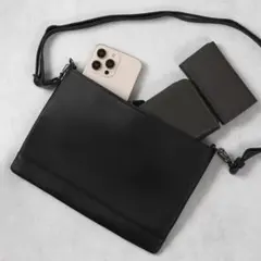 ラシエム リアルレザー サコッシュ メンズ