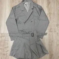 wego チェック セットアップ フリーサイズ