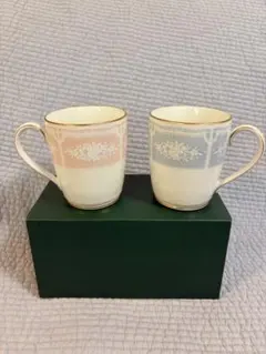 Noritake ノリタケ マグカップ ( ペアセット ) レースウッドゴールド