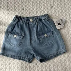 【8877】futafuta デニムショートパンツ 90cm 新品