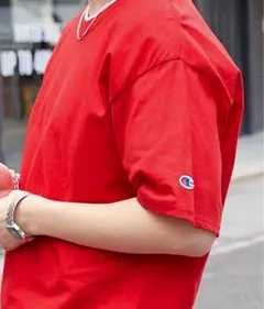 チャンピオン　半袖tシャツ　Sサイズ　レッド