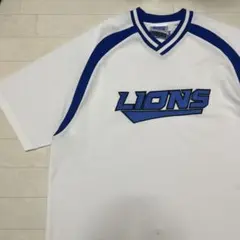 西武ライオンズ ファンクラブシャツ LIONS 刺繍 ビッグサイズ Ｖネック