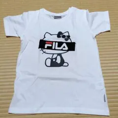 FILA キティちゃん Tシャツ ホワイト 2枚セット