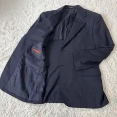 Savile Row of London ジャケット チェック ウール背抜きS1のサムネイル