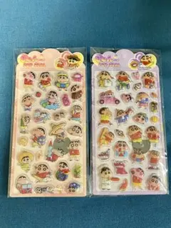 クレヨンしんちゃん ぷっくりシール 2枚セット　②