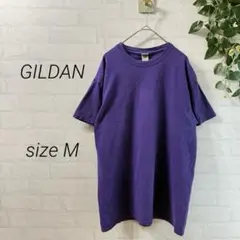 【GILDAN】 コットン 半袖Tシャツ (M) 紫 シンプル 無地