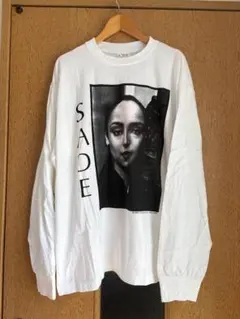 3822 SADE シャーデー ミュージック Tシャツ ビッグプリント 白 - メルカリ