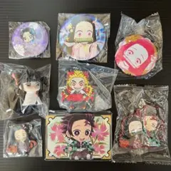 鬼滅の刃　缶バッジ　まとめ売り　8個セット