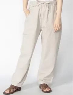 SM2 サマンサモスモス　コーヒー混テーパードパンツ