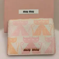 miu miu 二つ折り財布 キャット柄のサムネイル