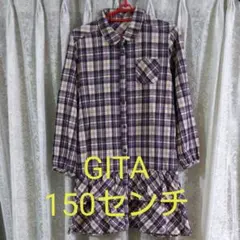 GITA ネルシャツワンピース