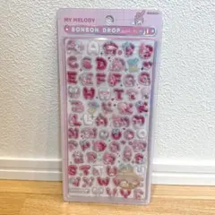 【国内正規品】ボンボンドロップシール　moji もじ　文字　マイメロディ