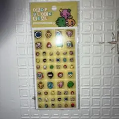 【正規品】たまごっちDROPBLOCKSEAL黄色タイルシール