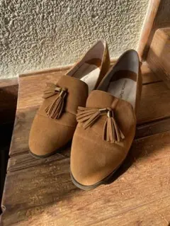 Oriental Traffic ブラウンローファー タッセル付き