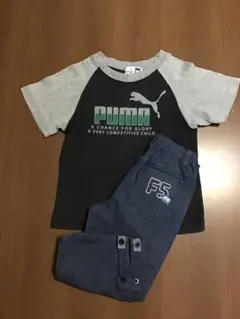 ファミリア　100センチ　パンツ　PUMATシャツ付