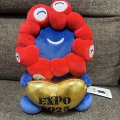 ミャクミャク EXPO2025 ぬいぐるみ ハート 水色+ピンク 2個セット