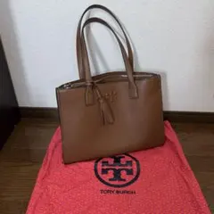 Tory Burch パテントレザー エナメル キャンパス トートバッグ レッド 