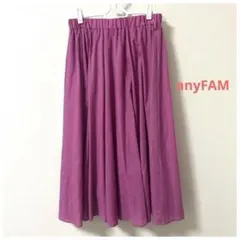 anyFAM シャンブレーライクフレアスカート　2 M ピンク系のサムネイル